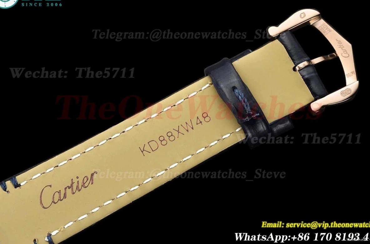 Silver 21.2mm RG Tank Blue Quartz Dial LE 8848F Française 0304